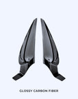 Model 3 & Y Extended Front Door Panel Overlays (Version 2.0) - Real Dry Molded Carbon Fiber