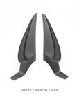 Model 3 & Y Extended Front Door Panel Overlays (Version 2.0) - Real Dry Molded Carbon Fiber