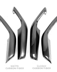 2020-2025 | Model Y Front & Rear Door Armrest Overlays (4 Pieces) - Real Dry Molded Carbon Fiber