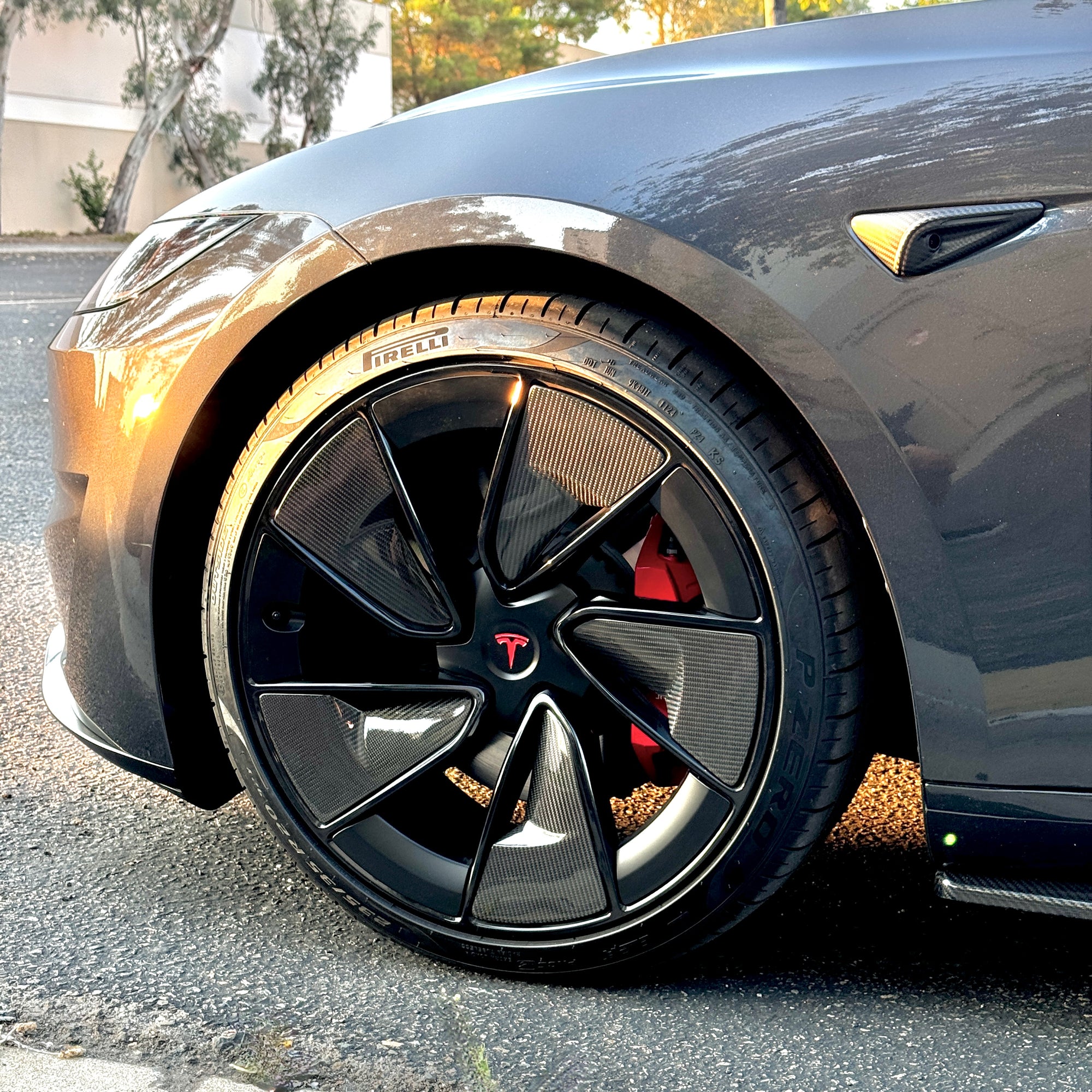 2024+ | Model 3 Performance 20” Warp Wheel Carbon Fiber Inner Spoke Inserts - 20 Piece Kit
