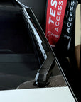 Cybertruck Windshield Wiper Motor Cover & Cap Overlay- Real Molded Carbon Fiber
