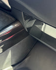 2024+ | Model 3 Highland Refreshed Glove Box Overlay - Real Dry Molded Carbon Fiber
