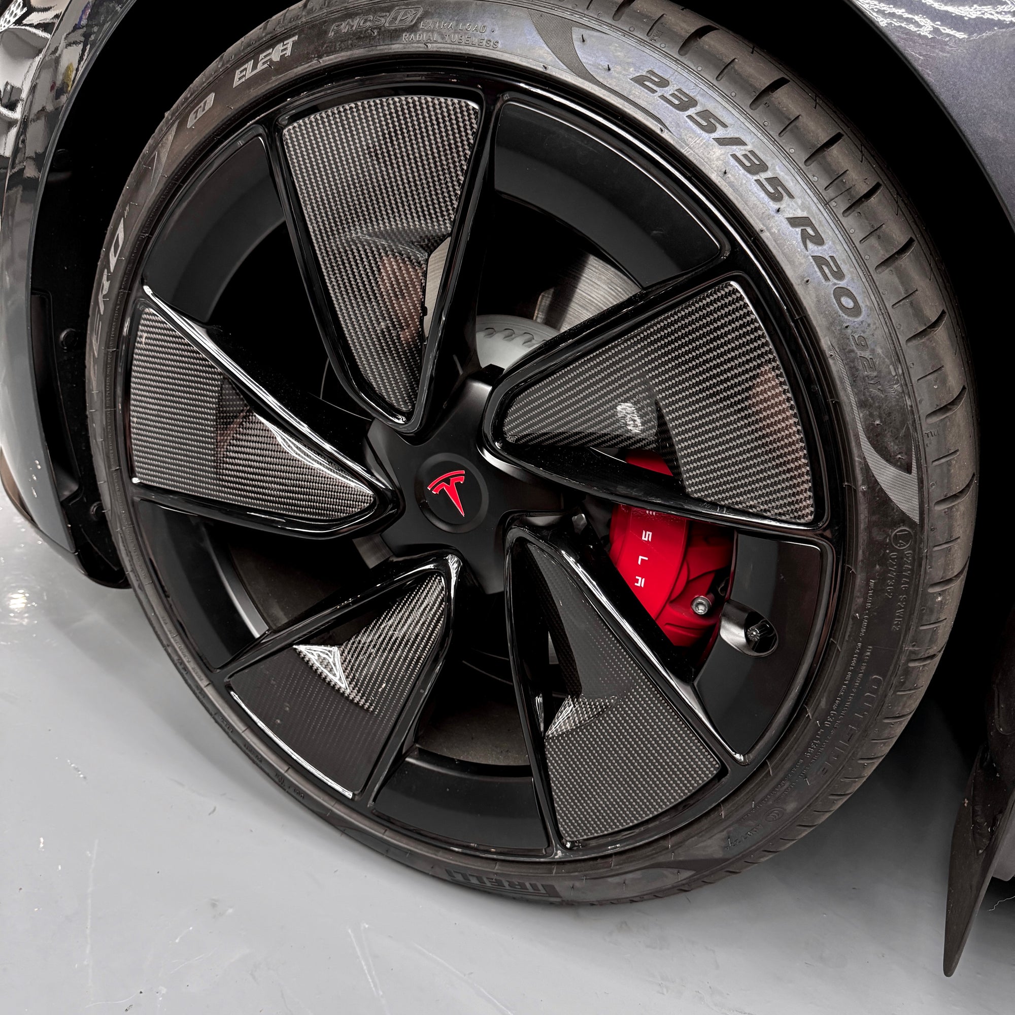 2024+ | Model 3 Performance 20” Warp Wheel Carbon Fiber Inner Spoke Inserts - 20 Piece Kit