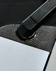 Cybertruck Windshield Wiper Motor Cover & Cap Overlay- Real Molded Carbon Fiber