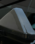 Cybertruck Side View Mirror Overlays - Real Dry Molded Carbon Fiber
