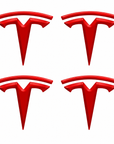 2026+ Model Y Juniper Refreshed Center Wheel Hub Inner T Vinyl Decal "T" (5 Piece)