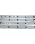Model S3XY T-E-S-L-A Tailgate Emblems Version 2.0 - ABS Plastic