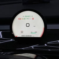 Model 3 & Y Dashboard Round Cluster Display - Mini Style