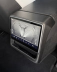 2024+ | Model 3 Highland Refreshed "Plain Weave" (Performance Look) Backseat Screen Display Overlay Frame - Real Dry Molded Carbon Fiber