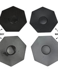Cybertruck Carbon Fiber Center Wheel Heptagon Hub & Lug Nut Covers - Real Molded Carbon Aluminum Fiber (Set of 4)