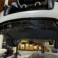2022+ | Model X Colossal Rear Replacement Diffuser - Real Dry Molded Carbon Fiber
