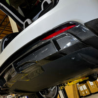 2022+ | Model X Colossal Rear Replacement Diffuser - Real Dry Molded Carbon Fiber