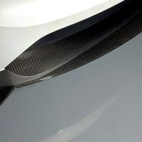 2022+ | Model X Colossal Front Lip Overlay Spoiler - Real Dry Molded Carbon Fiber