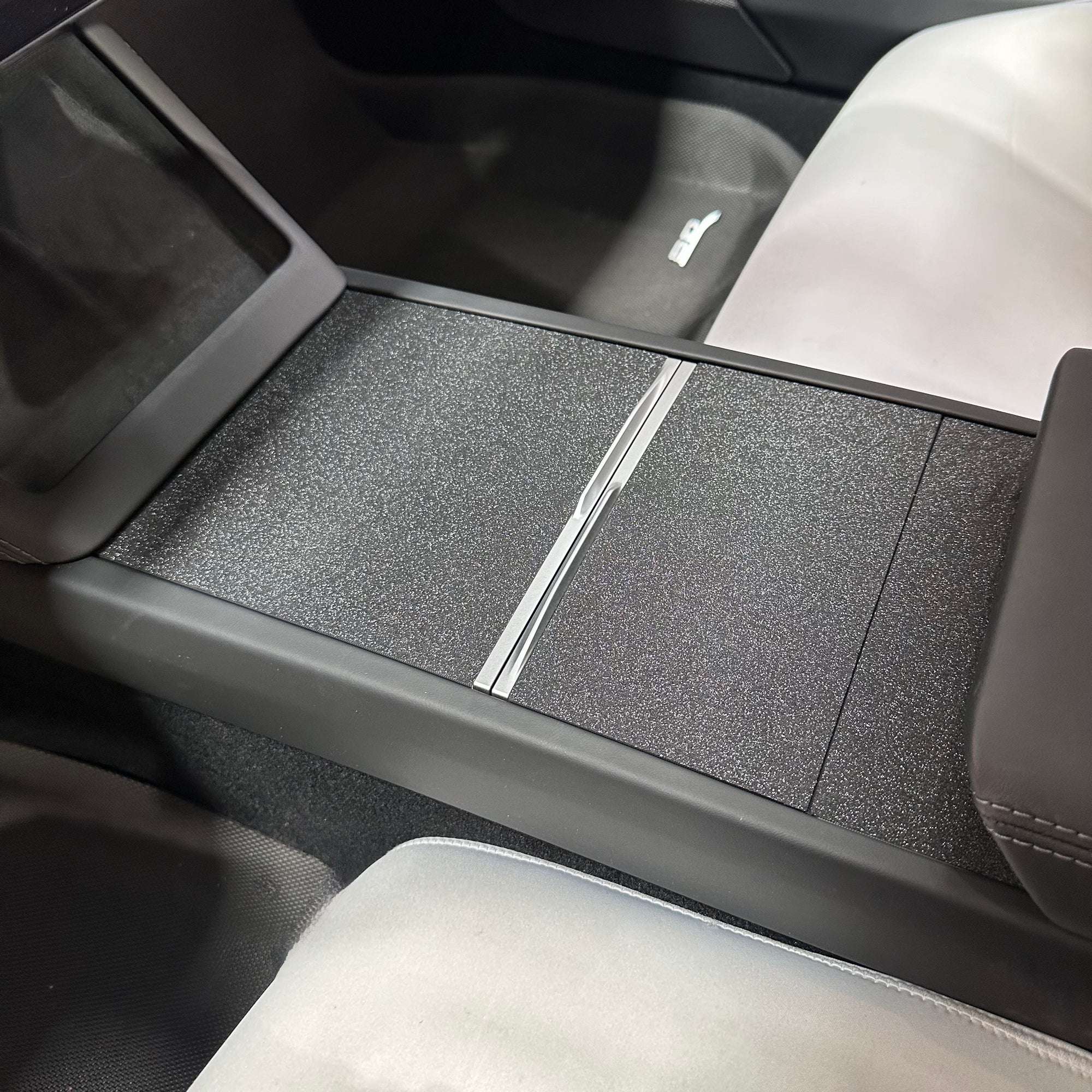 2026+ | Model Y Juniper Refreshed Center Console Vinyl (3 Piece Kit) - Frosted Black