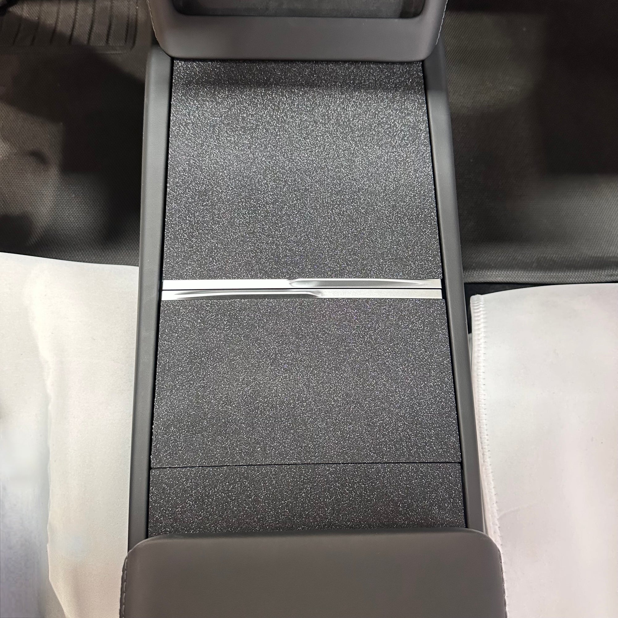 2026+ | Model Y Juniper Refreshed Center Console Vinyl (3 Piece Kit) - Frosted Black