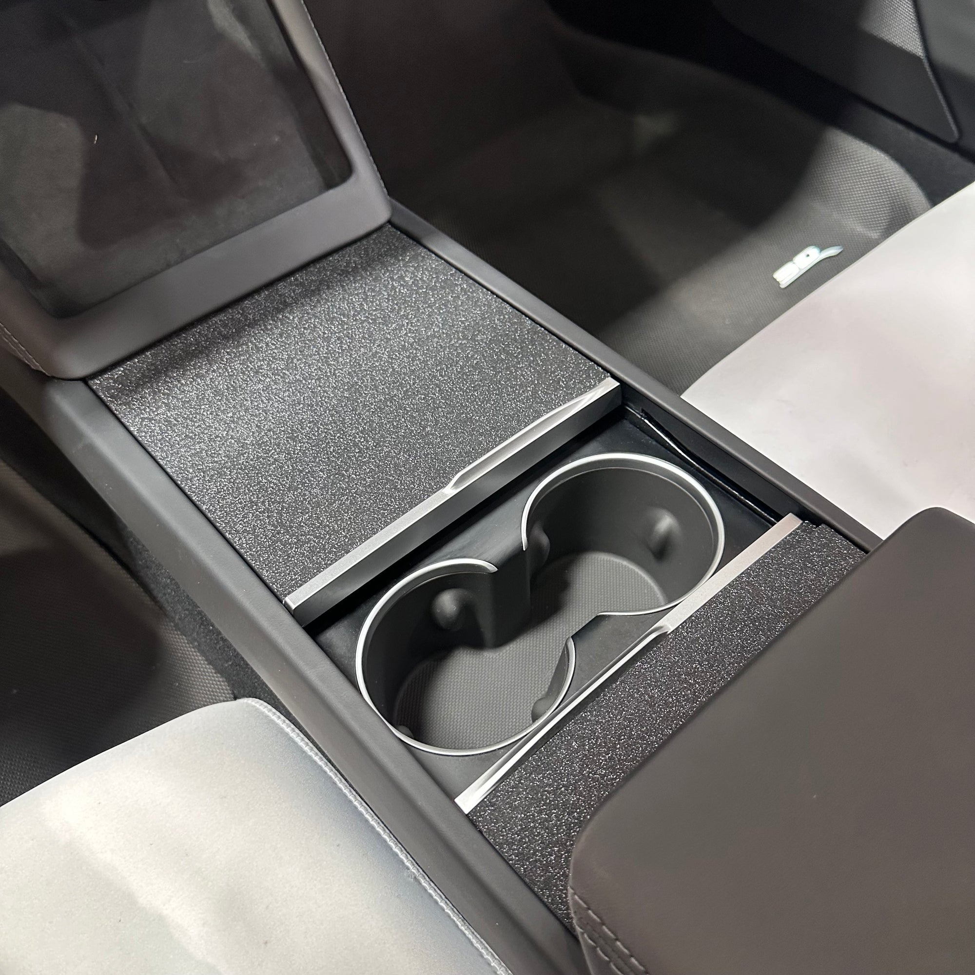 2026+ | Model Y Juniper Refreshed Center Console Vinyl (3 Piece Kit) - Frosted Black