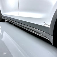 2022+ | Model X Colossal Side Skirt Overlays (1 Pair) - Real Dry Molded Carbon Fiber