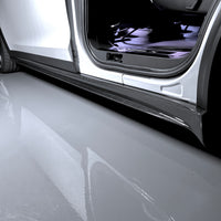 2022+ | Model X Colossal Side Skirt Overlays (1 Pair) - Real Dry Molded Carbon Fiber