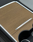 Model 3 & Y Center Console Overlays - Flat Open-Pore Wood (Gen. 2) - Version 3