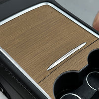 Model 3 & Y Center Console Overlays (Gen. 3) - Real Open-Pore Wood Veneers