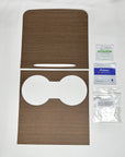 Model 3 & Y Center Console Overlays - Flat Open-Pore Wood (Gen. 2) - Version 3
