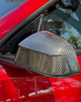 2026+ | Model Y Juniper Refreshed Side View Mirror Overlay Cap Covers (1 Pair) - Real Dry Molded Carbon Fiber