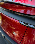 2026+ | Model Y Juniper Refreshed Tailgate Applique - Real Dry Molded Carbon Fiber