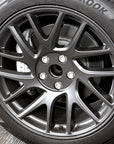 2024+ | Model 3 Highland Refreshed 18" Photon Center Wheel Hubs in Wheel Matching Grey (Set of 4)