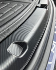 2020-2025 | Model Y Trunk Sill Plate Cover ABS Plastic - Hydro Carbon Fiber Coated