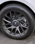 2024+ | Model 3 Highland Refreshed 18" Photon Center Wheel Hubs in Wheel Matching Grey (Set of 4)