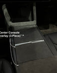 2026+ | Model Y Juniper Refreshed Alcantara Center Console Decal Overlay (3 Pieces) - Imported From Italy
