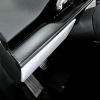 2021+ | Model S & X Interior Upgrade Kit "Go Plaid" (9 & 12 Piece Kit) - Real Molded Carbon Fiber - Goodbye Wood