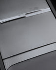 2026+ | Model Y Juniper Refreshed "Plain Weave" (Performance Look) Center Console & Front Cup Holder Overlay 1.0 (4 Piece kit) - Real Dry Molded Carbon Fiber