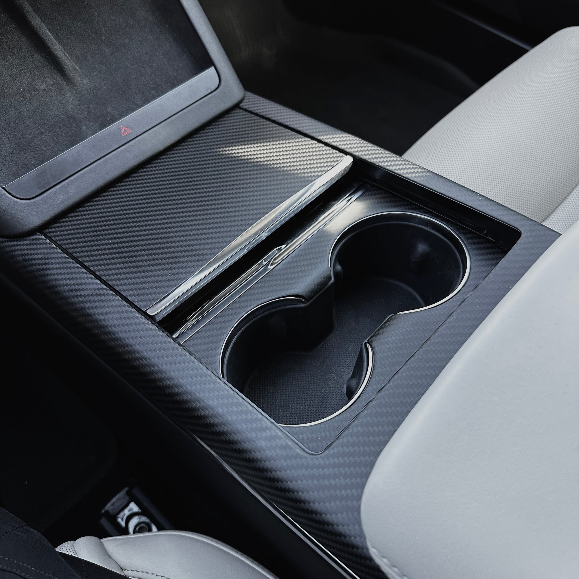 Model S & X Interior Upgrade Kit "Go Plaid" (9 & 12 Piece Kit) - Real Molded Carbon Fiber - Goodbye Wood