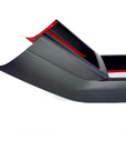 2026+ | Model Y Juniper Refreshed "Plain Weave" (Performance Look) Center Console Combo Side Panel & Charging Pad Overlay (1 Piece) - Real Dry Molded Carbon Fiber