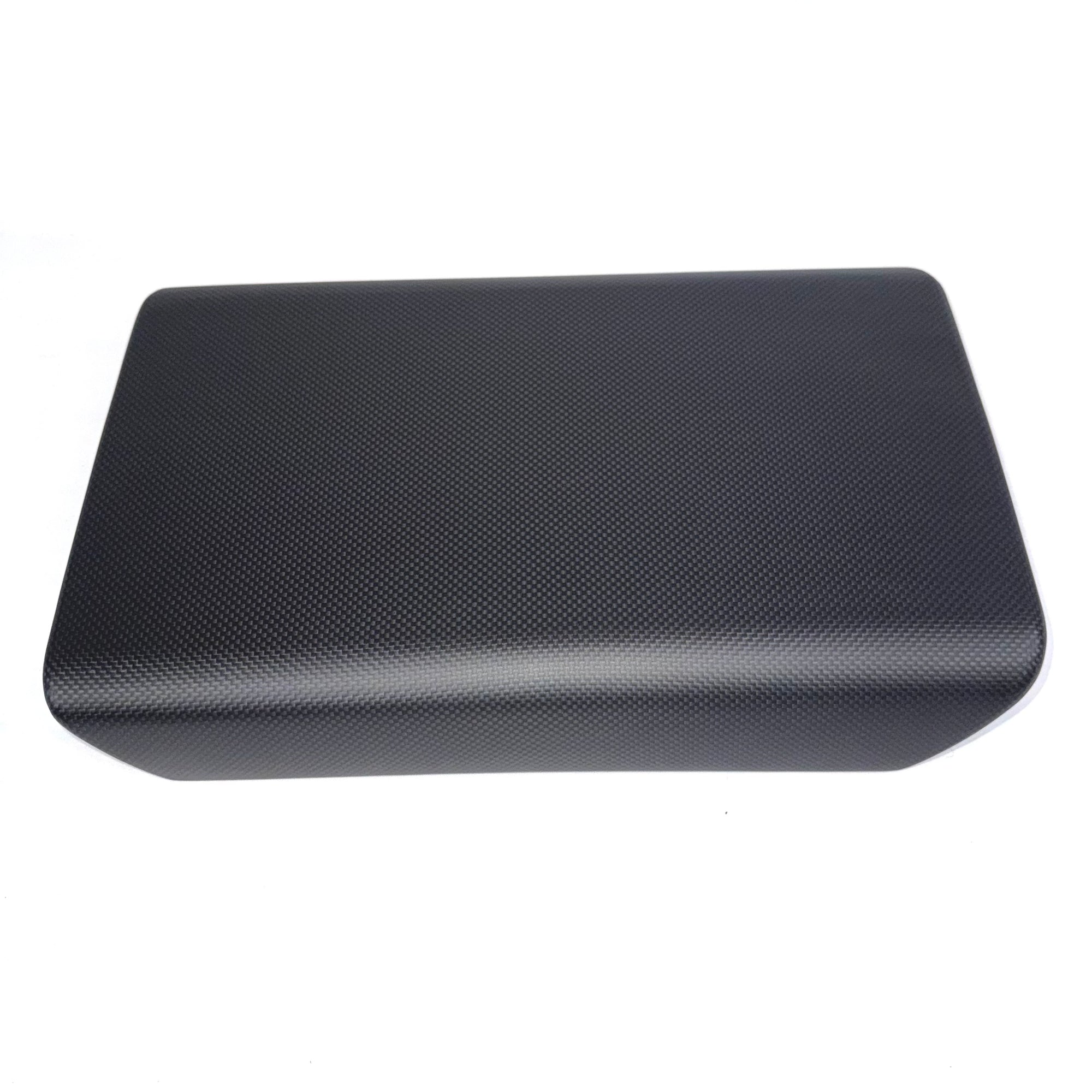 2026+ | Model Y Juniper Refreshed "Plain Weave" (Performance Look) Armrest Overlay - Real Dry Molded Carbon Fiber