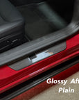 2024+ | Model 3 Highland Refreshed Door Sill Overlays (4 Pieces) - Real Dry Molded Carbon Fiber