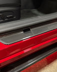 2024+ | Model 3 Highland Refreshed Door Sill Overlays (4 Pieces) - Real Dry Molded Carbon Fiber