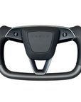 2024+ | Model 3 Highland Refreshed "Plain Weave" (Performance Look) Yoke Carbon Fiber Steering Wheel Upgrade - Real Dry Molded Carbon Fiber