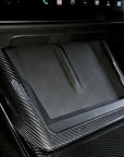2021+ | Model S & X Charging Pad Frame Overlay - Real Molded Carbon Fiber
