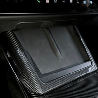 2021+ | Model S & X Charging Pad Frame Overlay - Real Molded Carbon Fiber