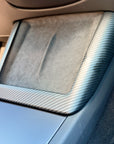 2024+ | Model 3 Highland Refreshed Wireless Charger Frame Cover ABS Plastic - Hydro Carbon Fiber Coated