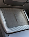 2024+ | Model 3 Highland Refreshed Wireless Charger Frame Cover ABS Plastic - Hydro Carbon Fiber Coated