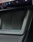 2021+ | Model S & X Charging Pad Frame Overlay - Real Molded Carbon Fiber