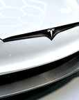 2021 - 2025 | Model S Refreshed Front End Inlay - Real Molded Carbon Fiber