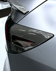 Model 3 & Y Charging Port Overlay (1 Pair) - Real Molded Carbon Fiber