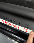 2024+ | Model 3 Highland Refreshed Door Sill Overlays (4 Pieces) - Real Dry Molded Carbon Fiber
