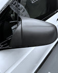 Model X GT Style Side View Mirror Overlays (1 Pair) - Real Molded Carbon Fiber