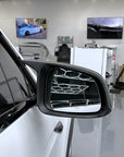 Model X GT Style Side View Mirror Overlays (1 Pair) - Real Molded Carbon Fiber