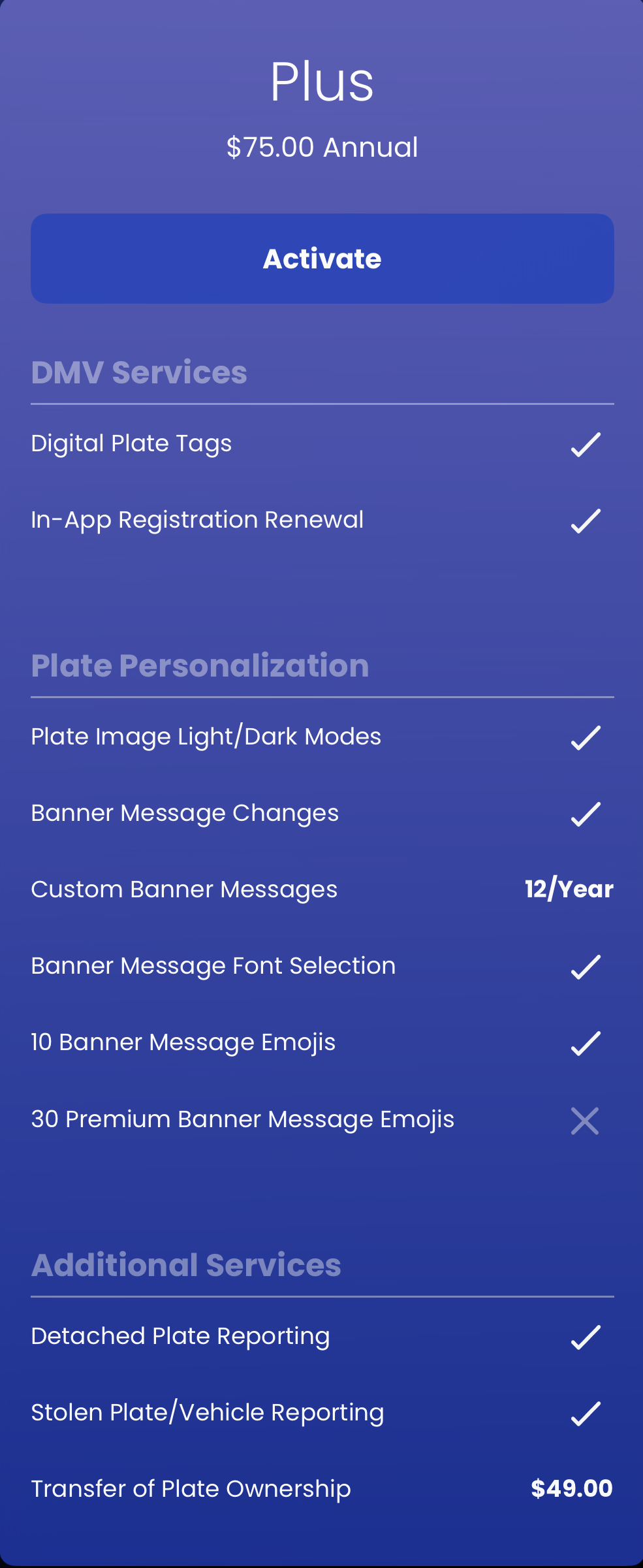 RPlate Reviver Digital License Plate (Legal in CA, AZ) (Contact Us to Order)